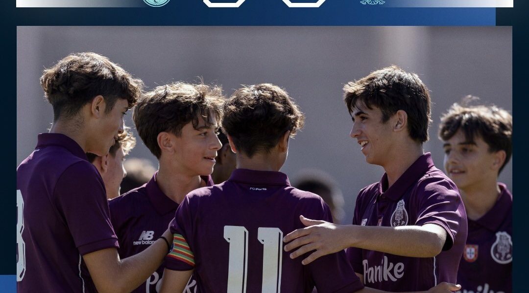 Rolo compressor em Pedroso: Sub-15 do FC Porto cilindram Famalicão por 9-0